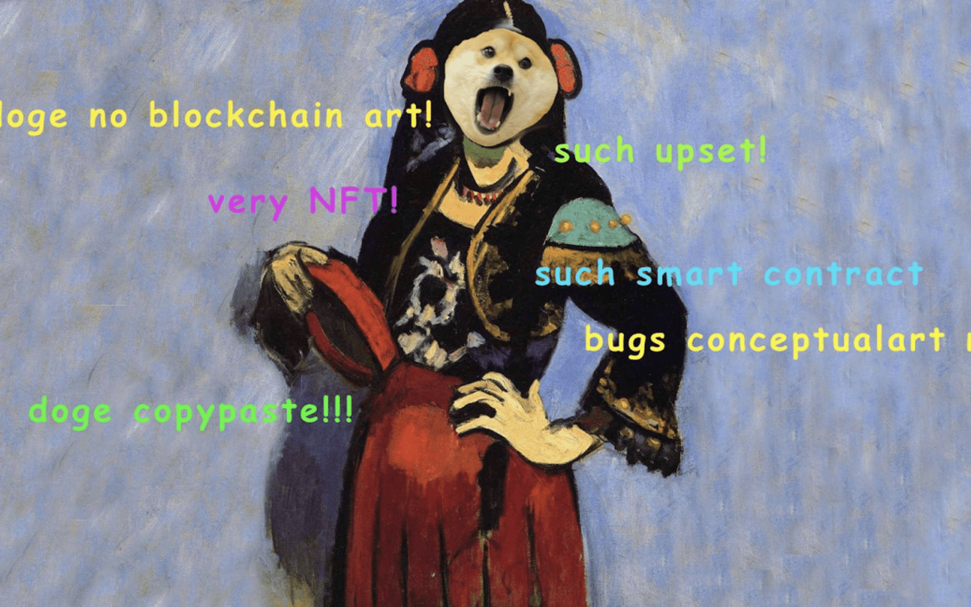 There is no such thing as blockchain art